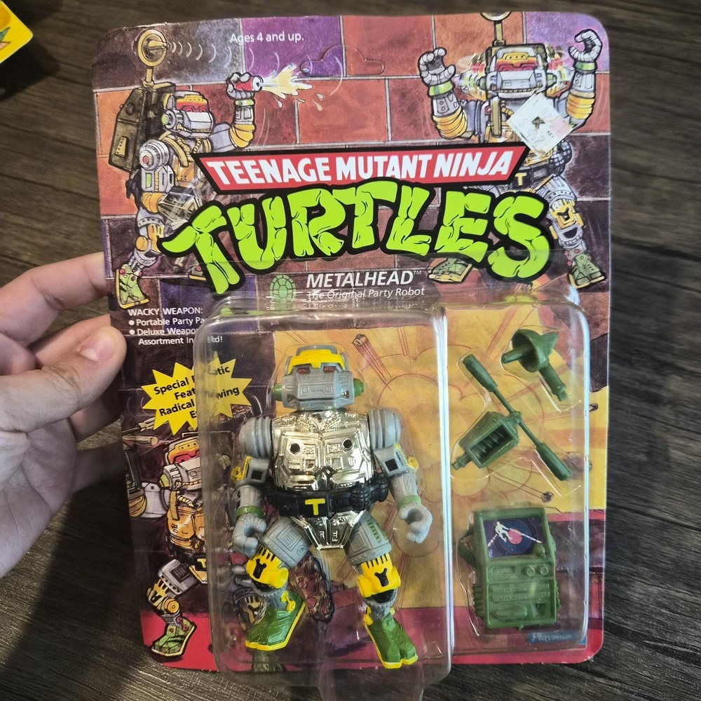 Vintage 1989 TMNT Metalhead Factory Sealed Action Figure Playmates 5053 MOC...